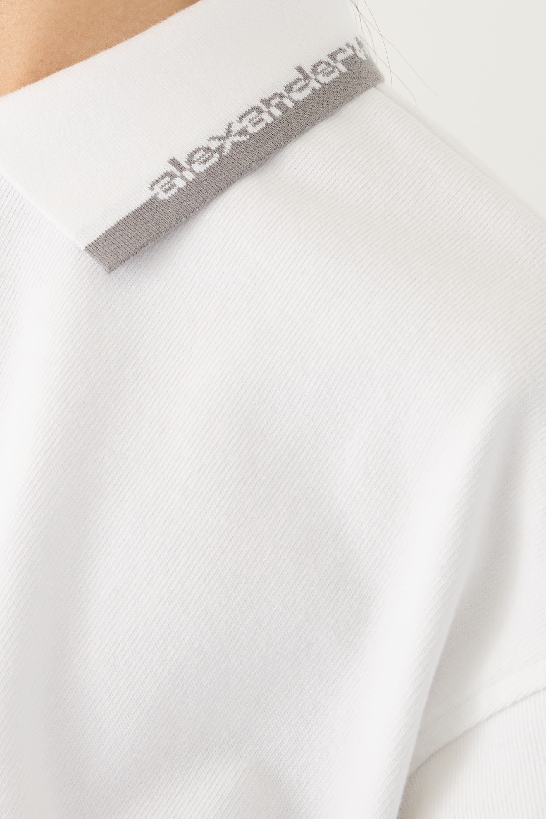 قميص بولو بقصة قصيرة بحافة مطاطية قطن